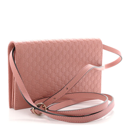 Gucci Microguccissima Crossbody Wallet Soft Pink Soft Pink 3 of 10