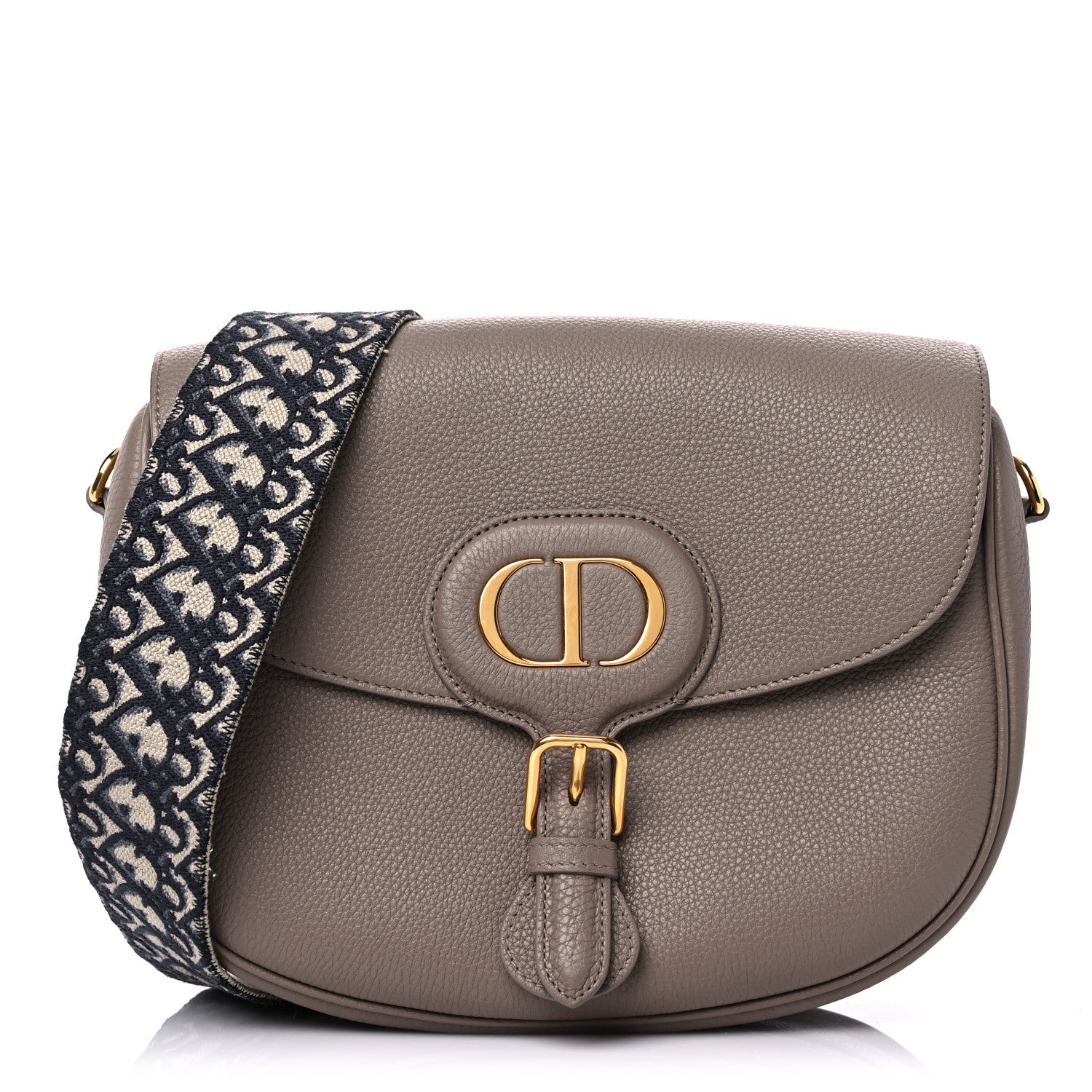 Christian Dior Grained Calfskin Large Bobby Flap Warm Taupe 1 of 9