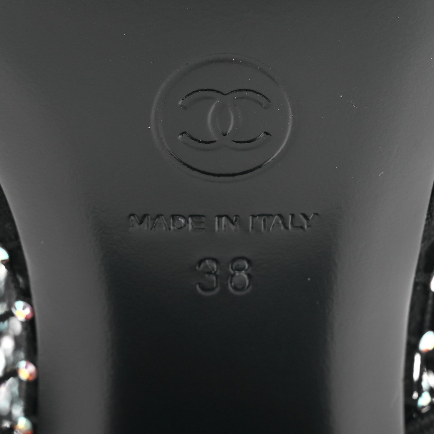 Resille Strass Kid Suede Patent Mary Jane Short Boots 38 Black