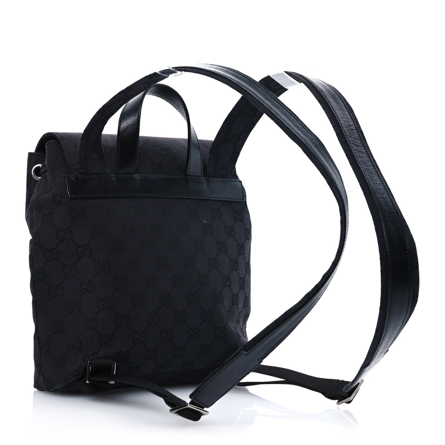 Nylon Monogram Backpack Black