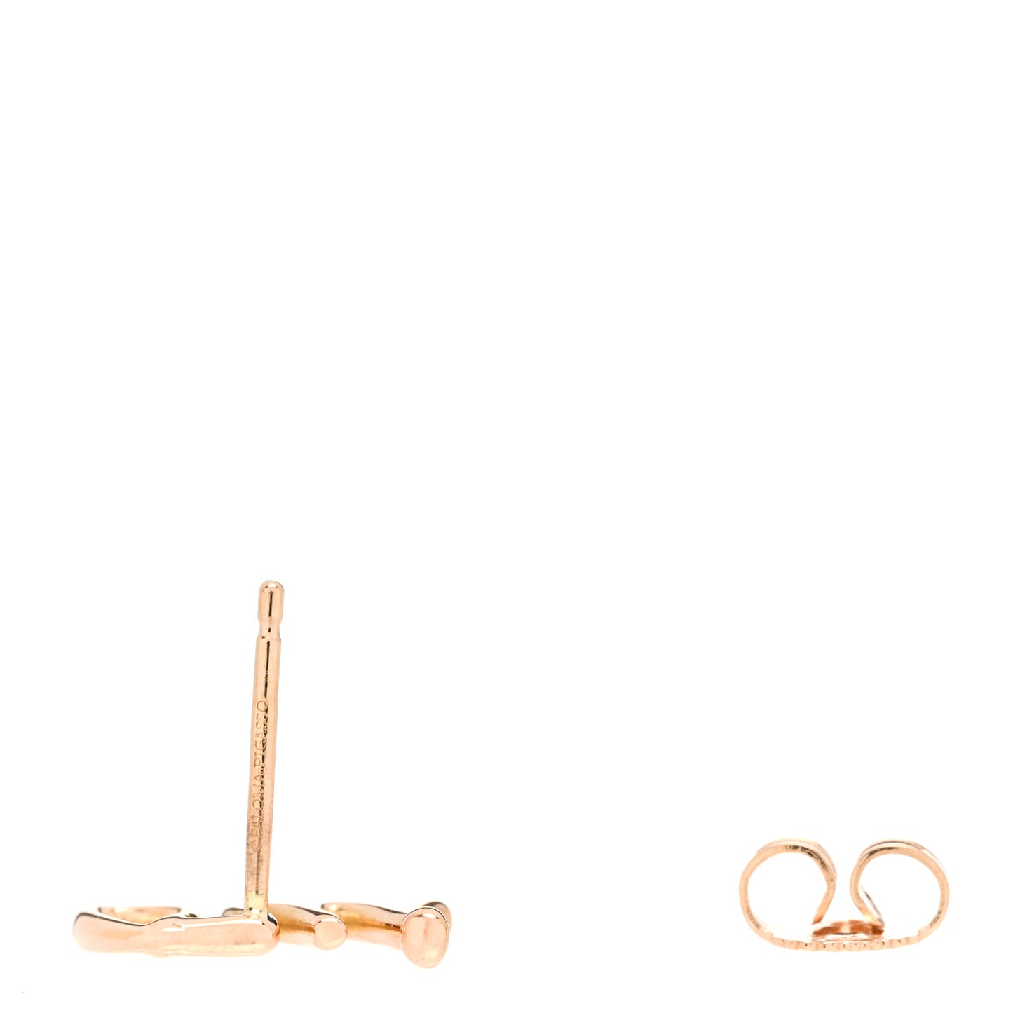 18K Rose Gold Graffiti Oui Single Earring