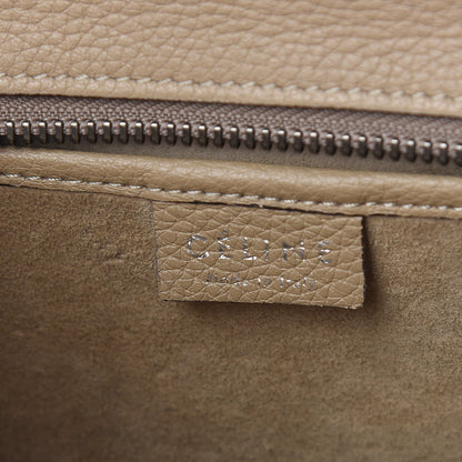 Celine Drummed Calfskin Nano Luggage Dune 6 of 15
