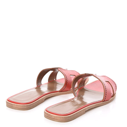 Hermes Patent Epsom Perforated Oran Sandals 40 4 of 8