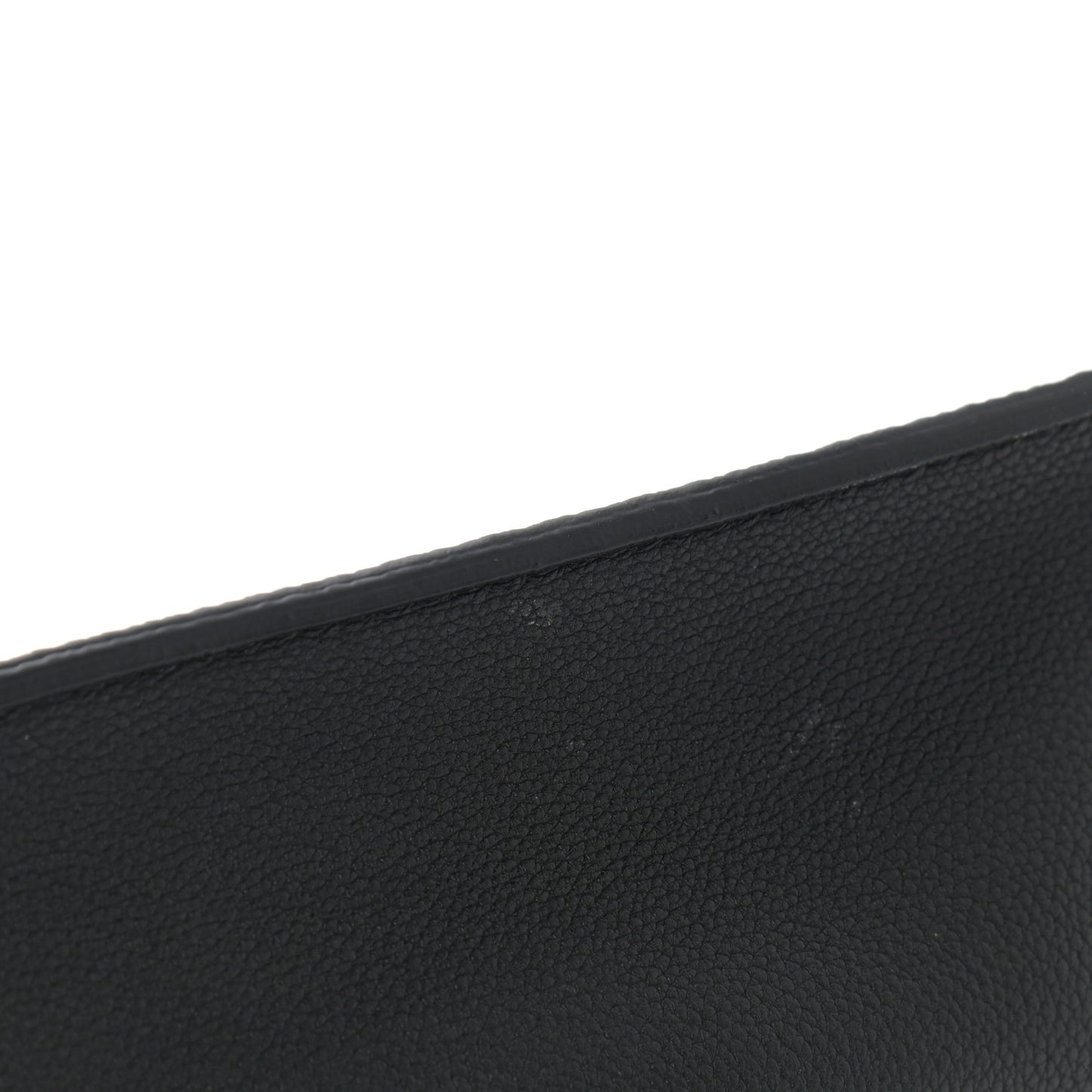 Grained Calfskin Lockme Chain Bag Black