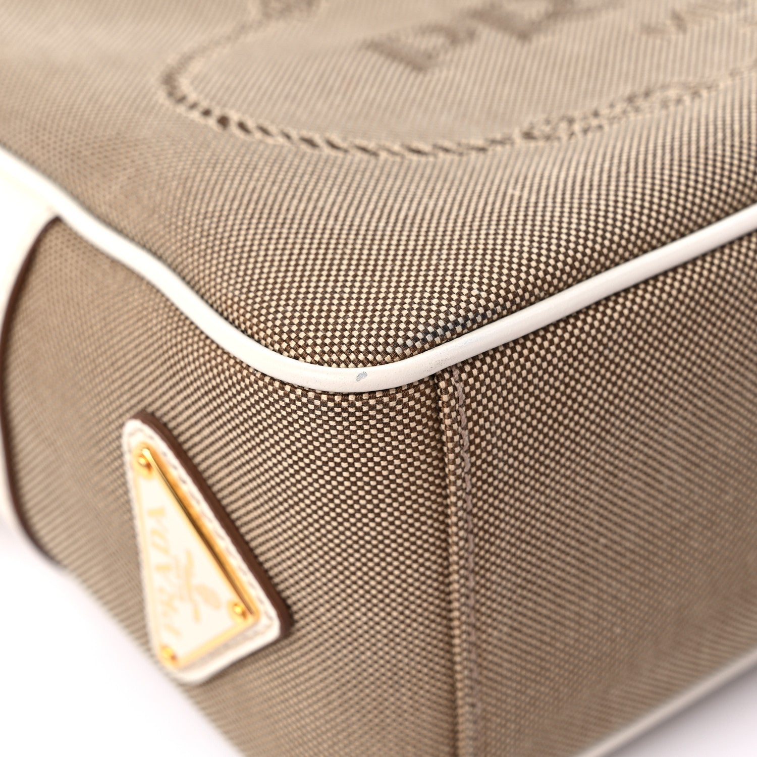 Prada Jacquard Logo Camera Bag Corda Talco 7 of 10