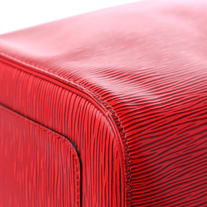 Louis Vuitton Epi Keepall 55 Castillan Red 9 of 16