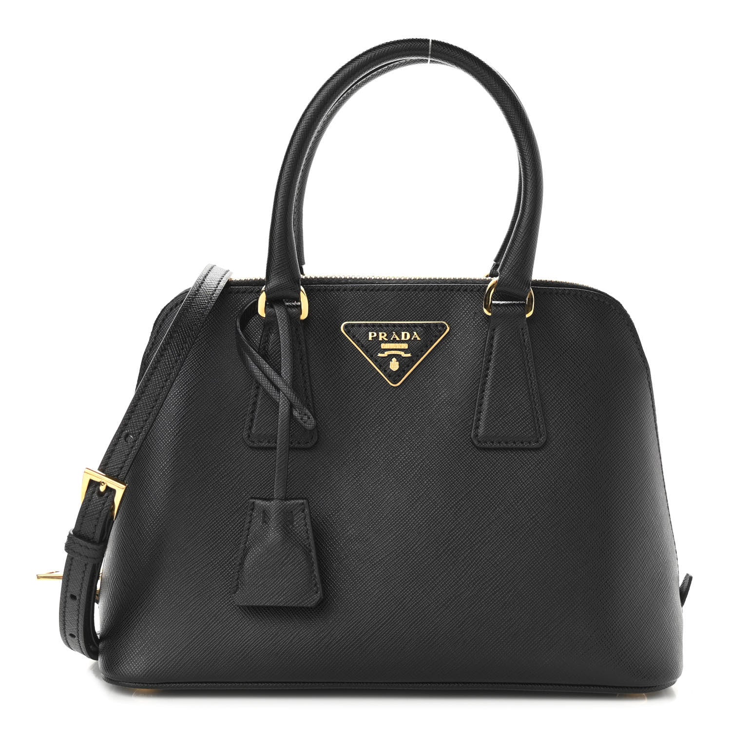 Prada Saffiano Lux Mini Promenade Tote Black 1 of 9