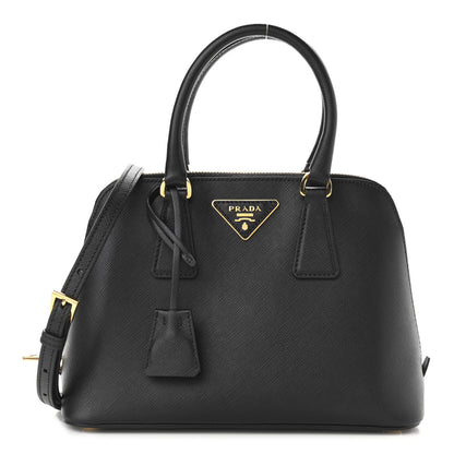 Prada Saffiano Lux Mini Promenade Tote Black 1 of 9