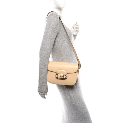 Gucci Azalea Calfskin Horsebit 1955 Shoulder Bag Bubble Tea 2 of 10