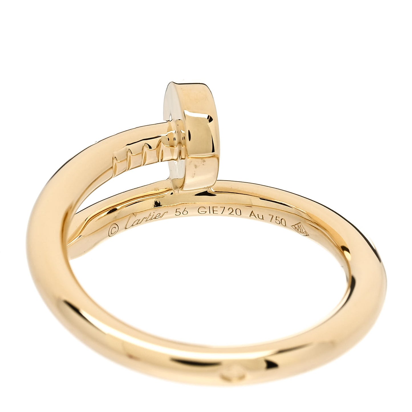 18K Yellow Gold Juste Un Clou Ring 56 7.5