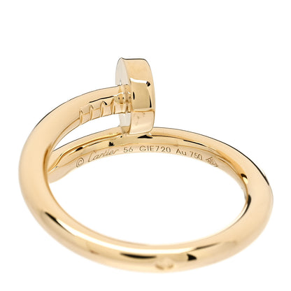 Cartier 18K Yellow Gold Juste Un Clou Ring 56 7.5 4 of 5
