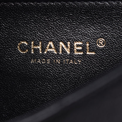 Chanel Calfskin Chevron Stitched Coco Waist Bag Black 6 of 9