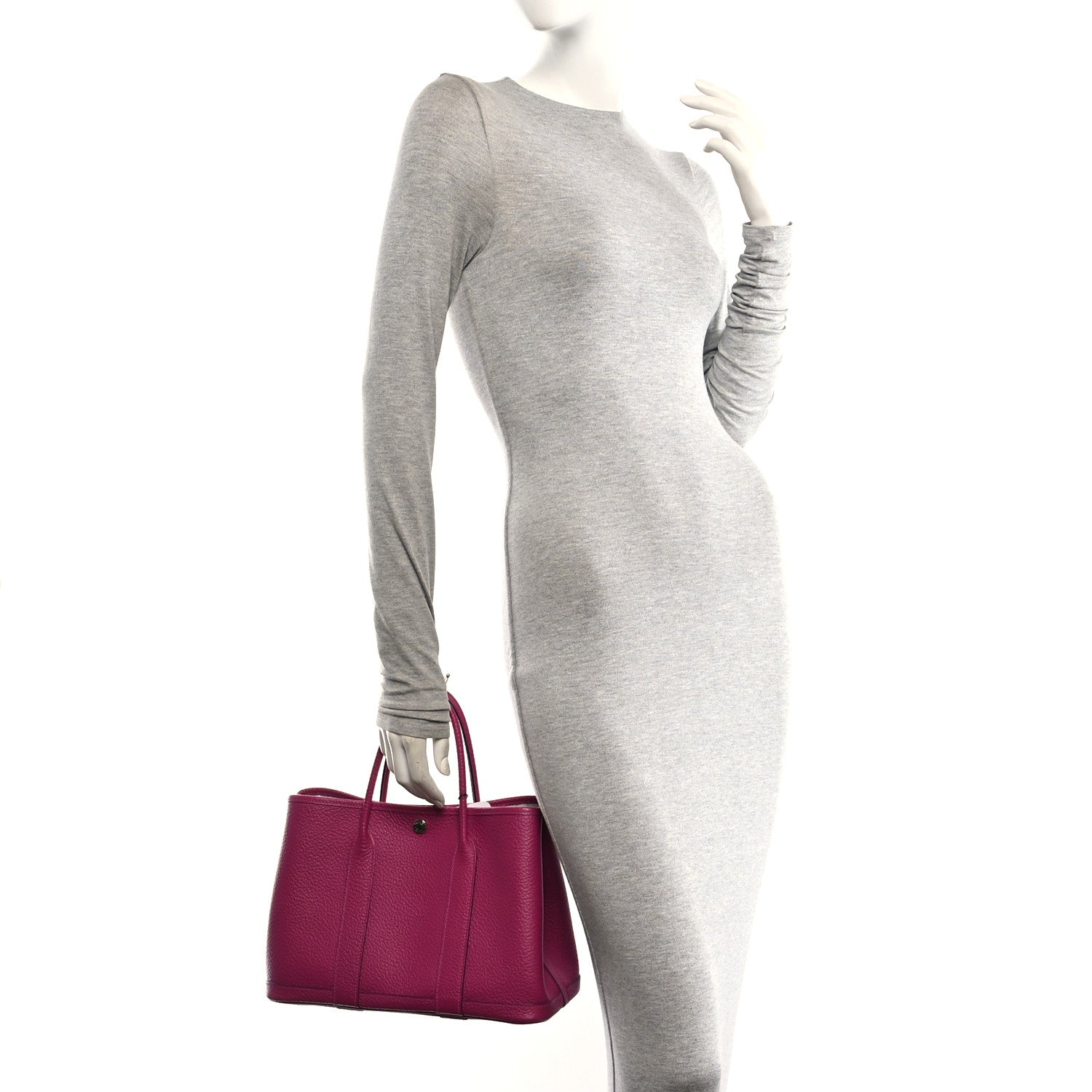 Hermes Vache Country Garden Party 30 TPM Rose Pourpre 2 of 9