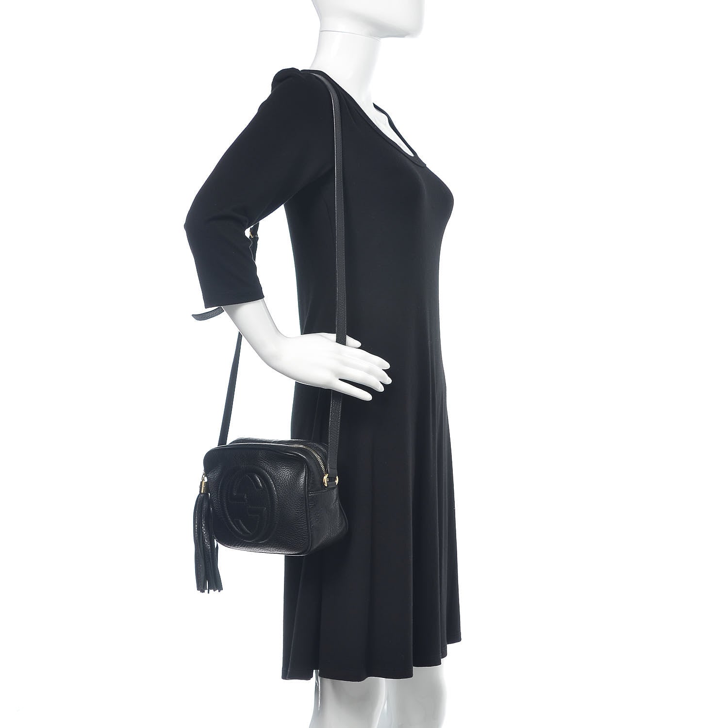 Gucci Pebbled Calfskin Small Soho Disco Bag Black 2 of 15