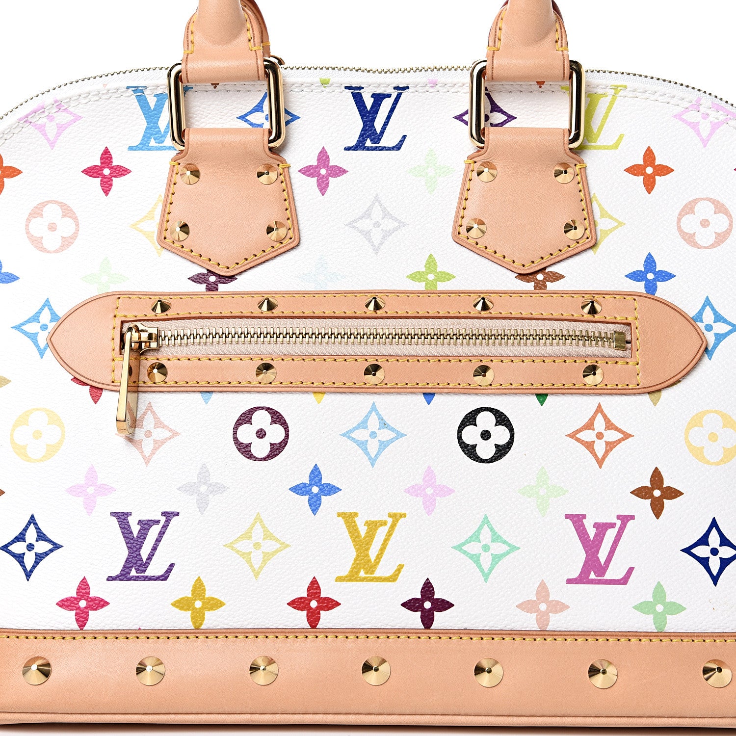 Louis Vuitton Monogram Multicolor Alma White 7 of 12