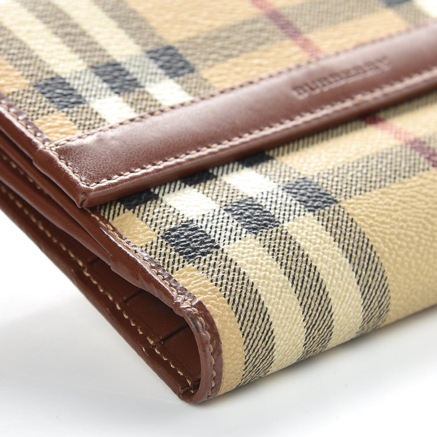 Haymarket Check Compact Wallet Brown
