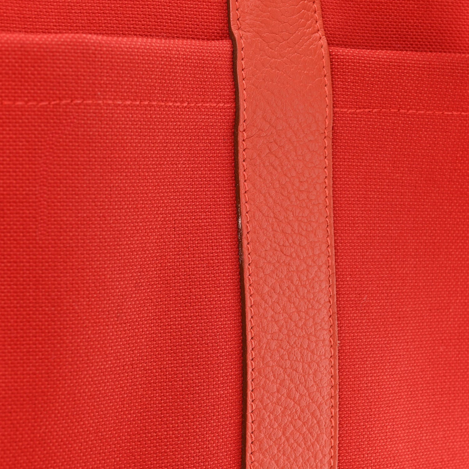 Hermes Toile Militaire Vache Country Garden Party Pockets 36 MM Rouge Tomate Capucine 14 of 17