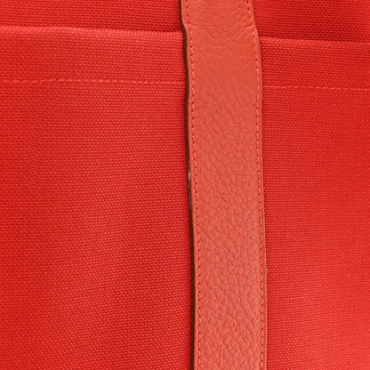 Hermes Toile Militaire Vache Country Garden Party Pockets 36 MM Rouge Tomate Capucine 14 of 17