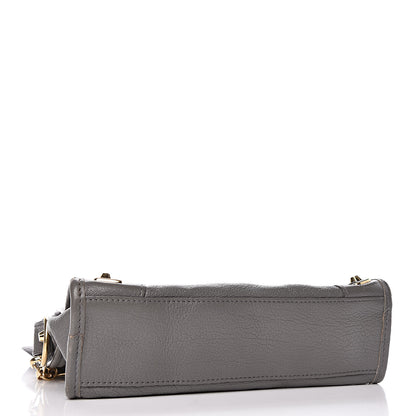 Balenciaga Chevre Gold Metallic Edge Hardware Mini City Gris Acier 5 of 11