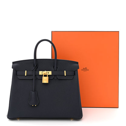 Hermes Togo Birkin 25 Bleu Nuit 13 of 13
