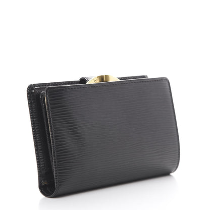 Louis Vuitton Epi French Purse Wallet Black 2 of 8