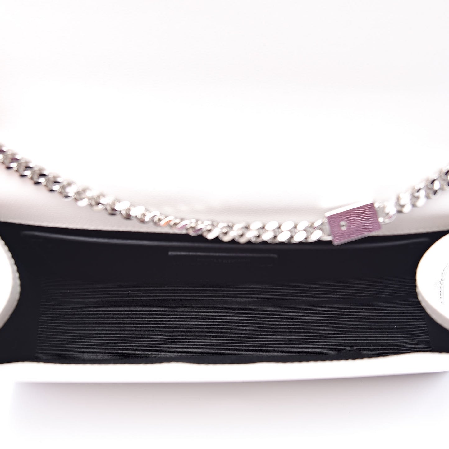 Grain De Poudre Medium Classic Monogram Kate Satchel Icy White