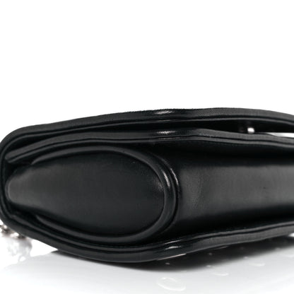 Miu Miu Nappa Grommet Club Shoulder Bag Black 7 of 8