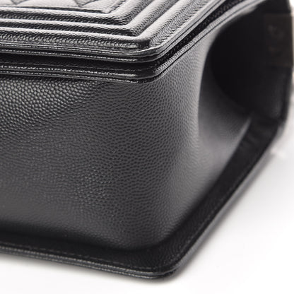 Chanel Caviar Quilted Medium Boy Flap Black 10 of 10