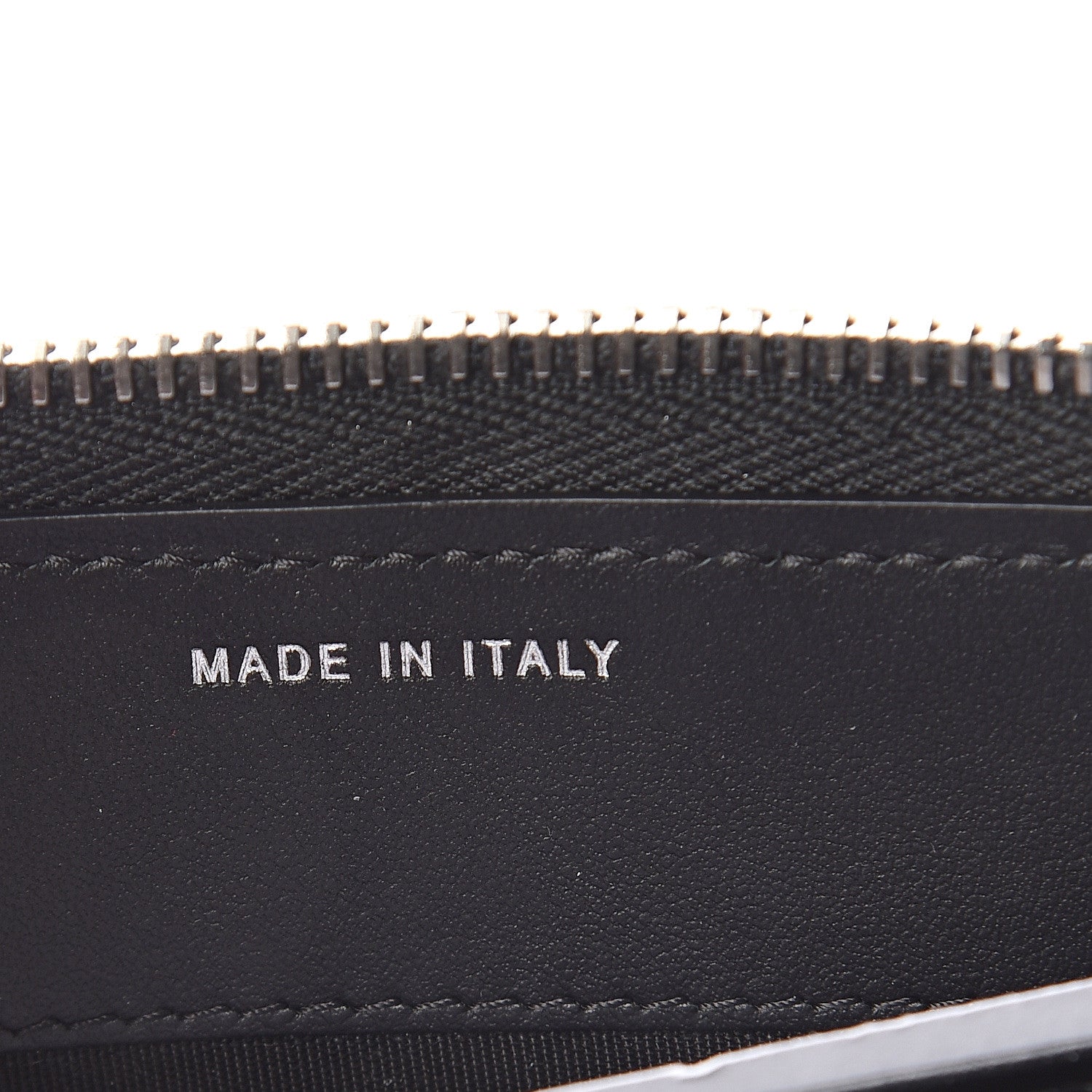 Chanel Canvas Studded CC Gusset Zip Around Wallet Black 6 of 7