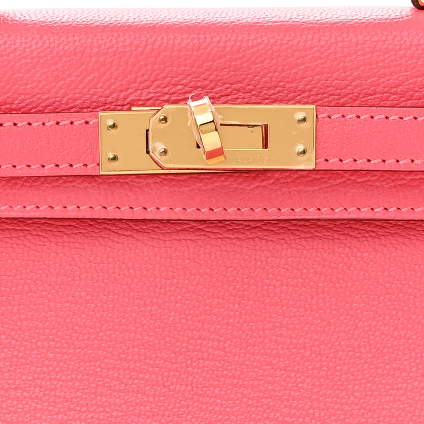 Chevre Mysore Mini Kelly Sellier 20 Rose Lipstick