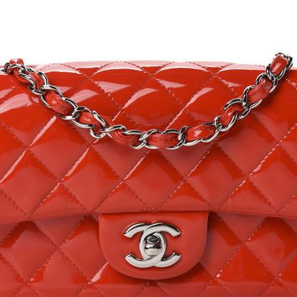 Chanel Patent Calfskin Quilted Mini Rectangular Flap Red 10 of 10