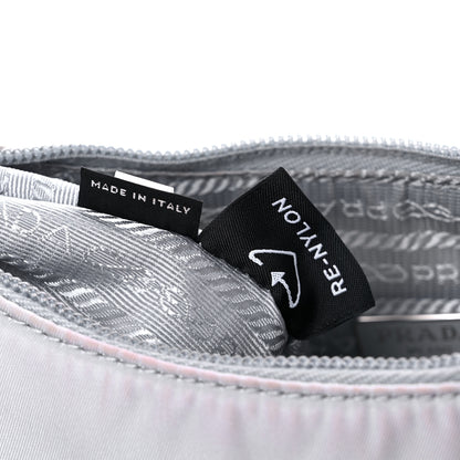 Prada Tessuto Nylon Mini Re-Edition 2000 Bag Fiordaliso 7 of 14