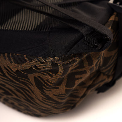 Fendi X SARAH COLEMAN Fabric Jacquard FF Vertigo Ferrino Ripstop Backpack Tobacco Moro Black 10 of 10