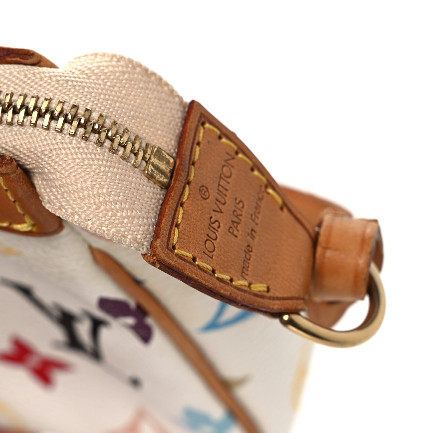 Monogram Multicolor Pochette Accessories White