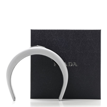 Prada Re-Nylon Triangle Logo Headband Fiordaliso 5 of 5