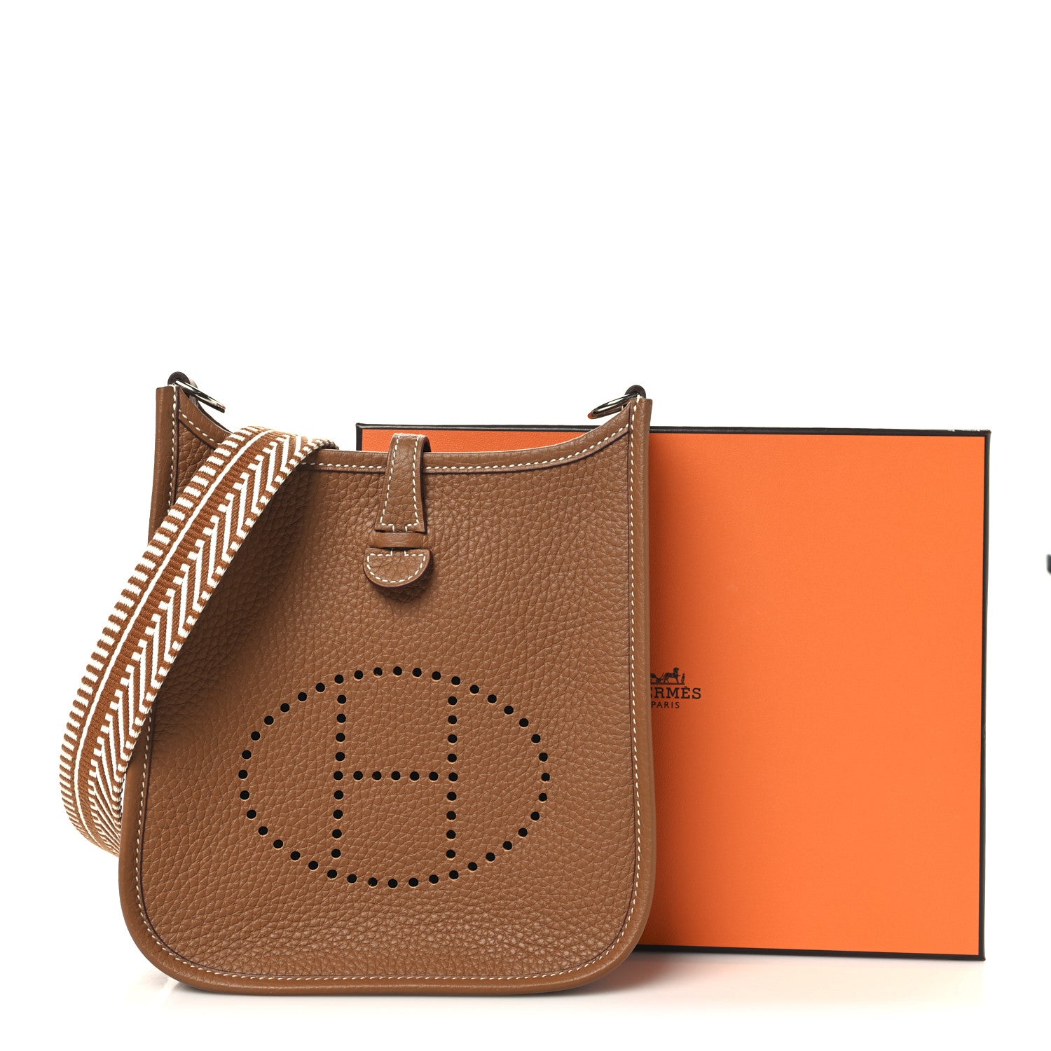 Hermes Taurillon Clemence Amazone Evelyne TPM Gold 10 of 10
