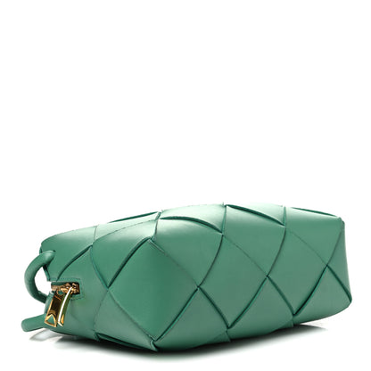 Bottega Veneta Lambskin Maxi Intrecciato Small Cassette Camera Bag Mermaid 4 of 9