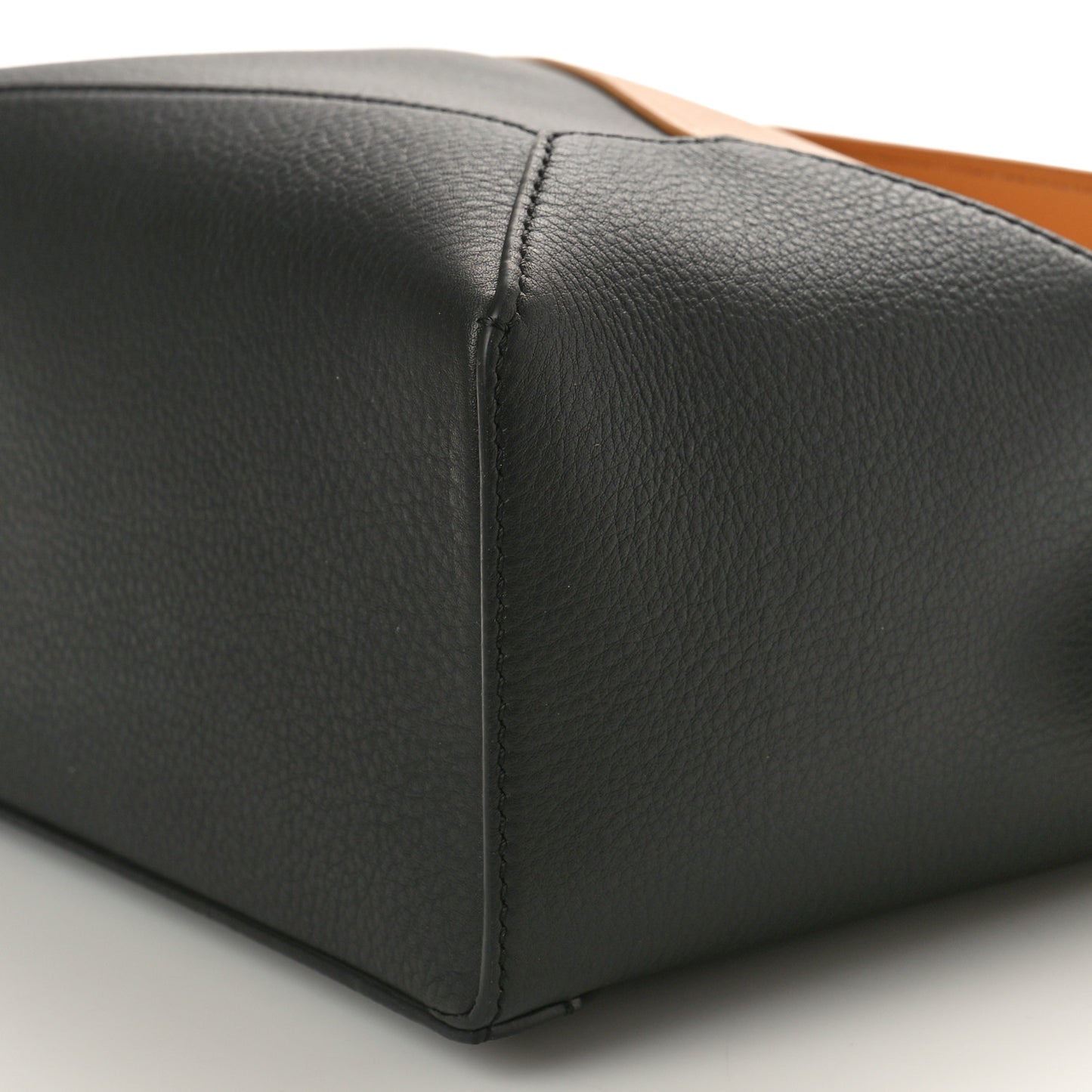 Calfskin Small Puzzle Edge Bag Warm Desert Black