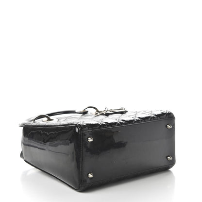 Christian Dior Patent Cannage Medium Lady Dior Black 5 of 11
