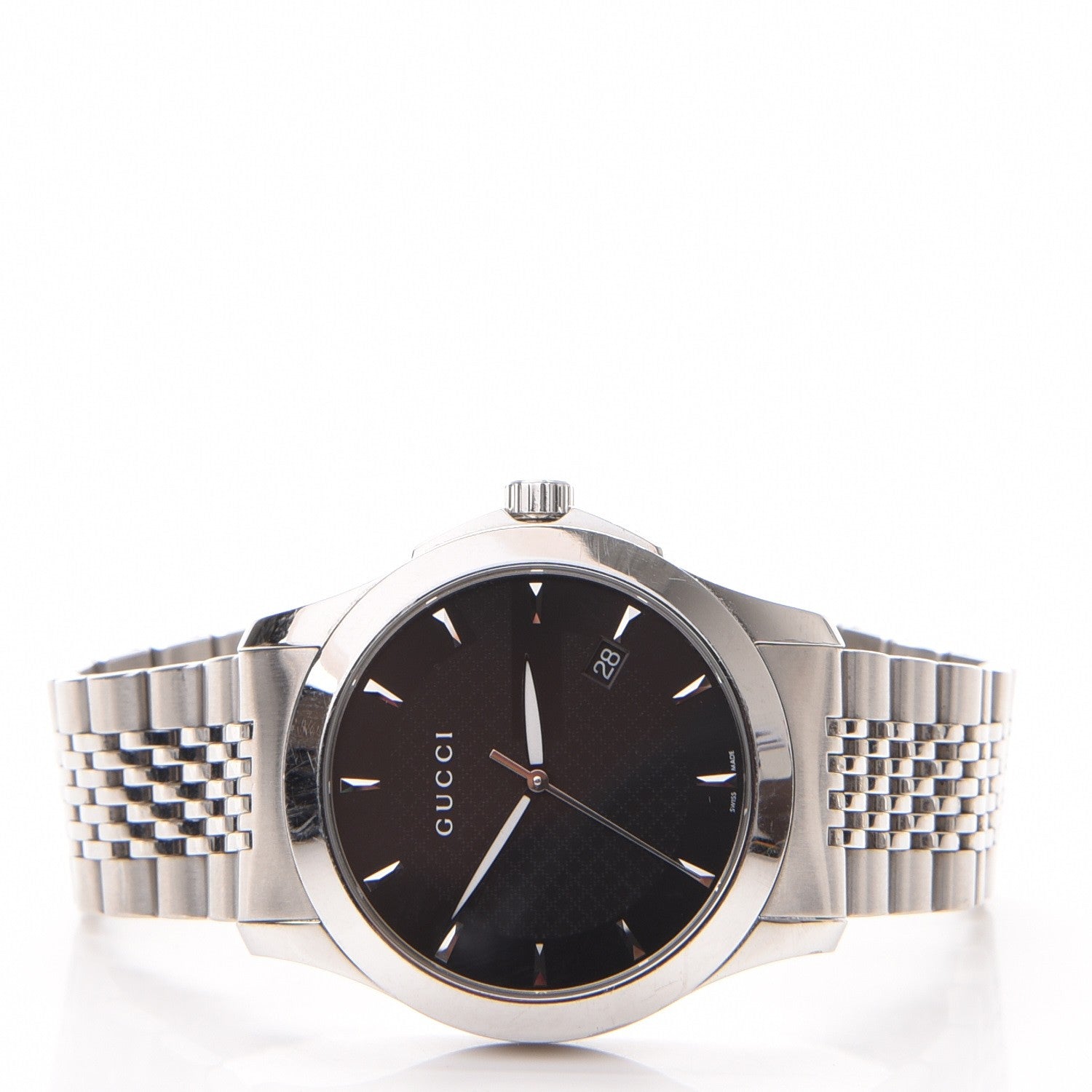 Gucci Stainless Steel 38mm G-Timeless Quartz Watch Black 3 of 6