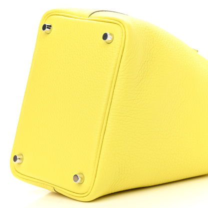 Hermes Taurillon Clemence Picotin Lock 18 PM Lime 10 of 11