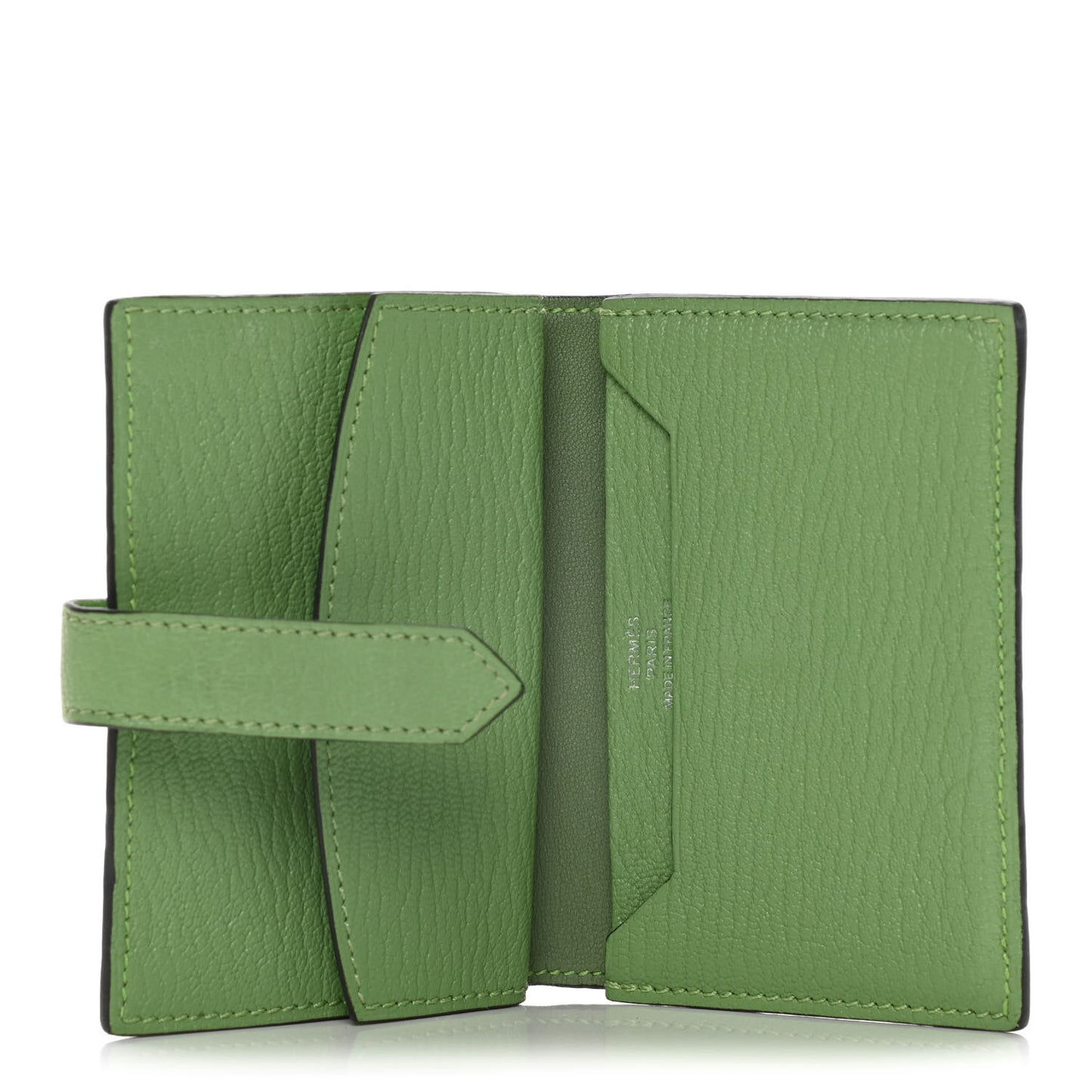Chevre Mysore Mini Bearn Wallet Vert Criquet