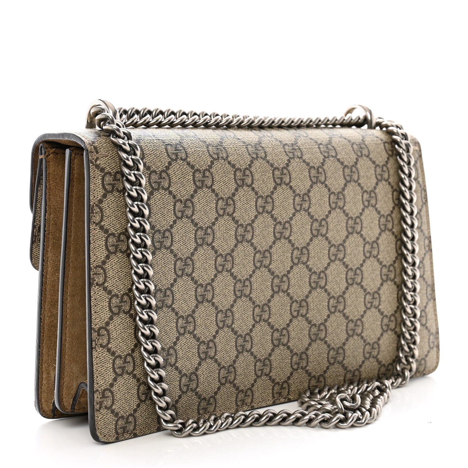 Gucci GG Supreme Monogram Small Dionysus Shoulder Bag Taupe 3 of 12