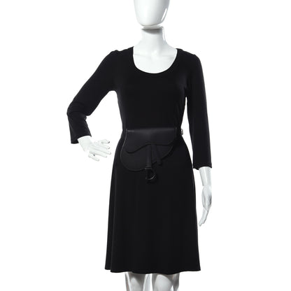Christian Dior Ultra Matte Calfskin Saddle Belt Bag Black 2 of 9