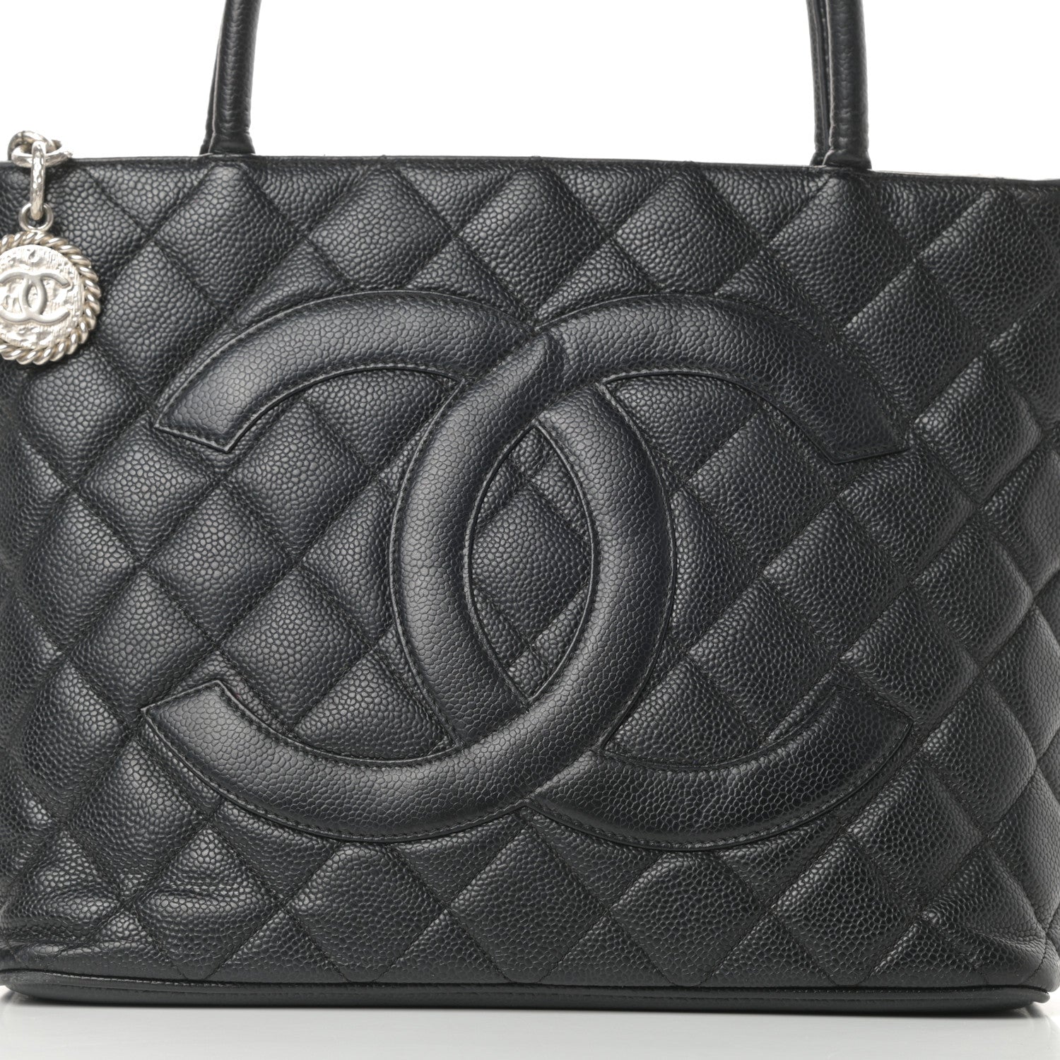 Chanel Caviar Quilted Medallion Tote Black 9 of 16