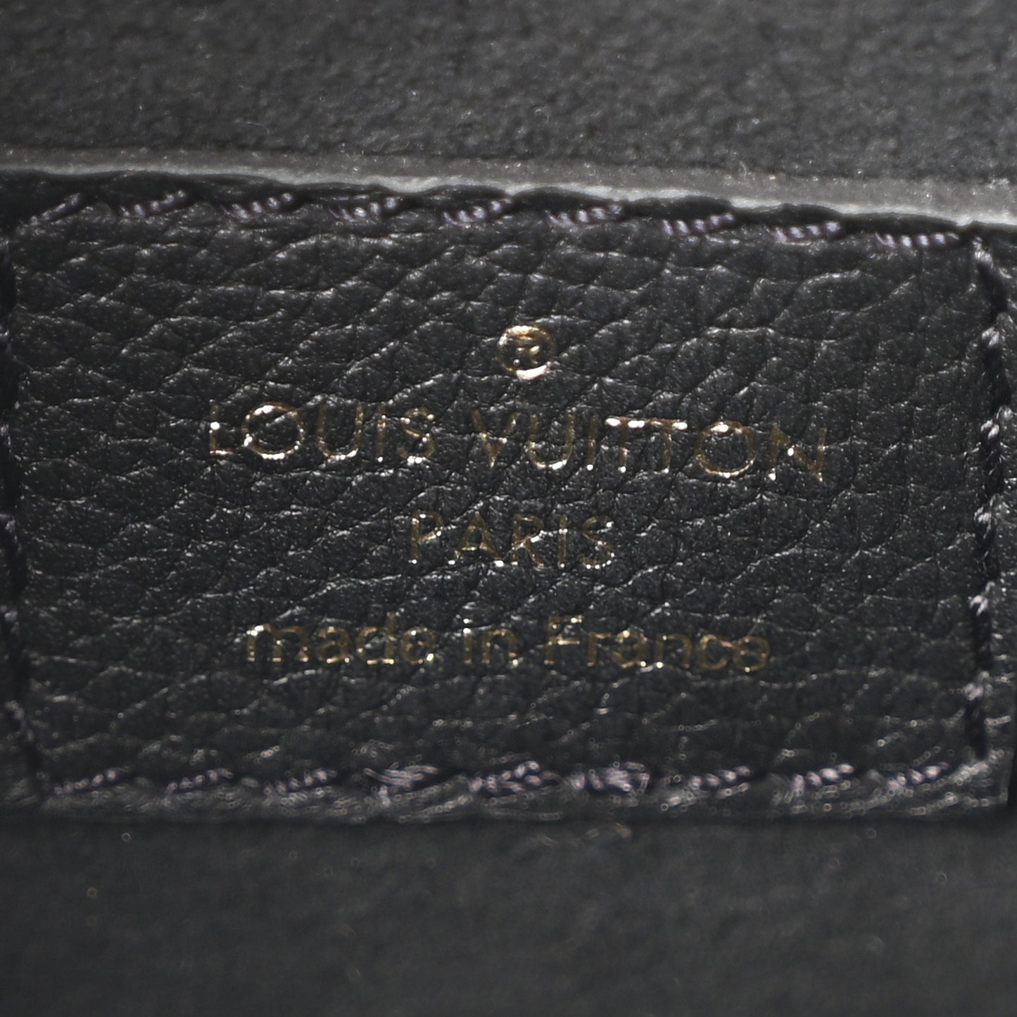 Grained Calfskin Lockme Chain Bag PM Black