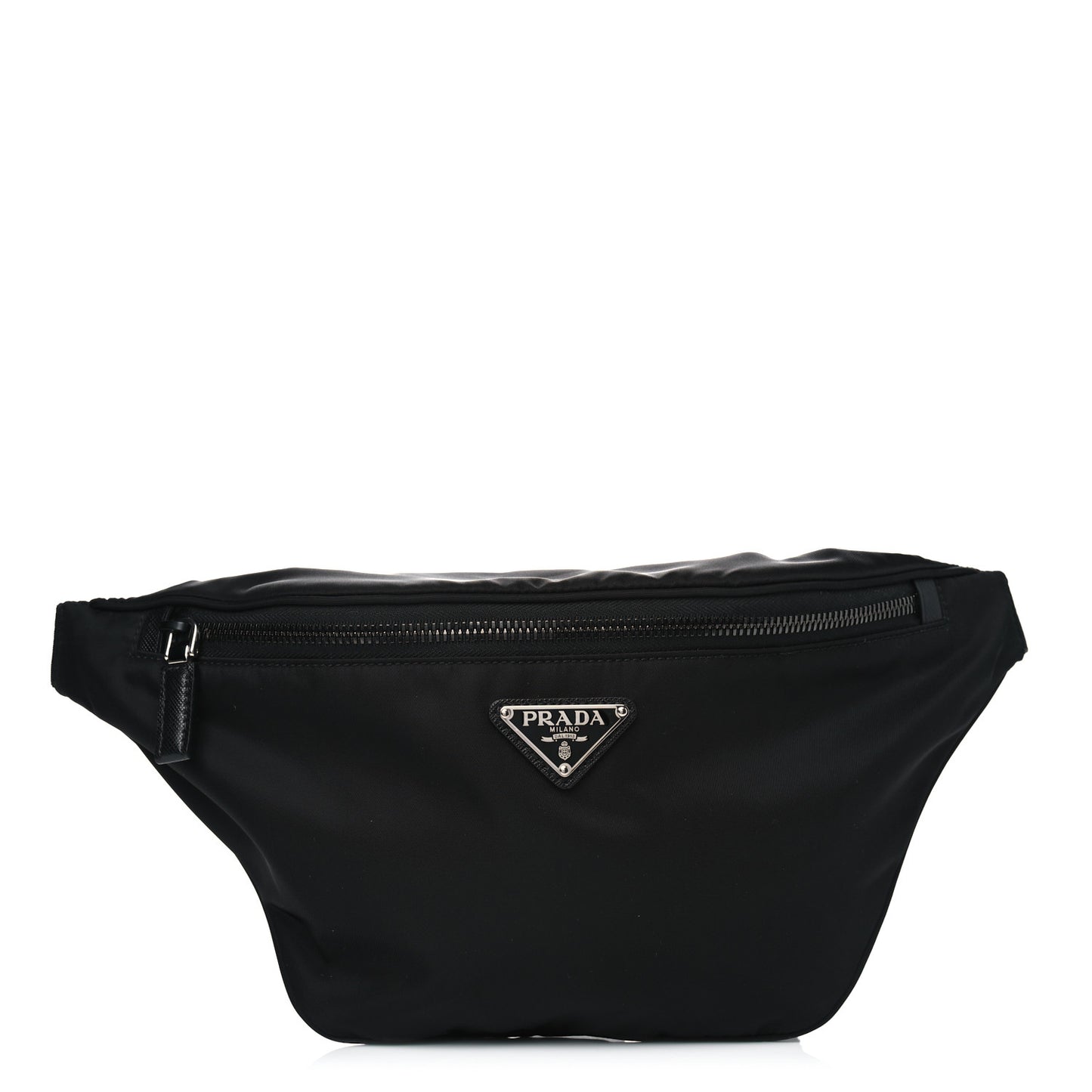 Tessuto Nylon Saffiano Belt Bag Black
