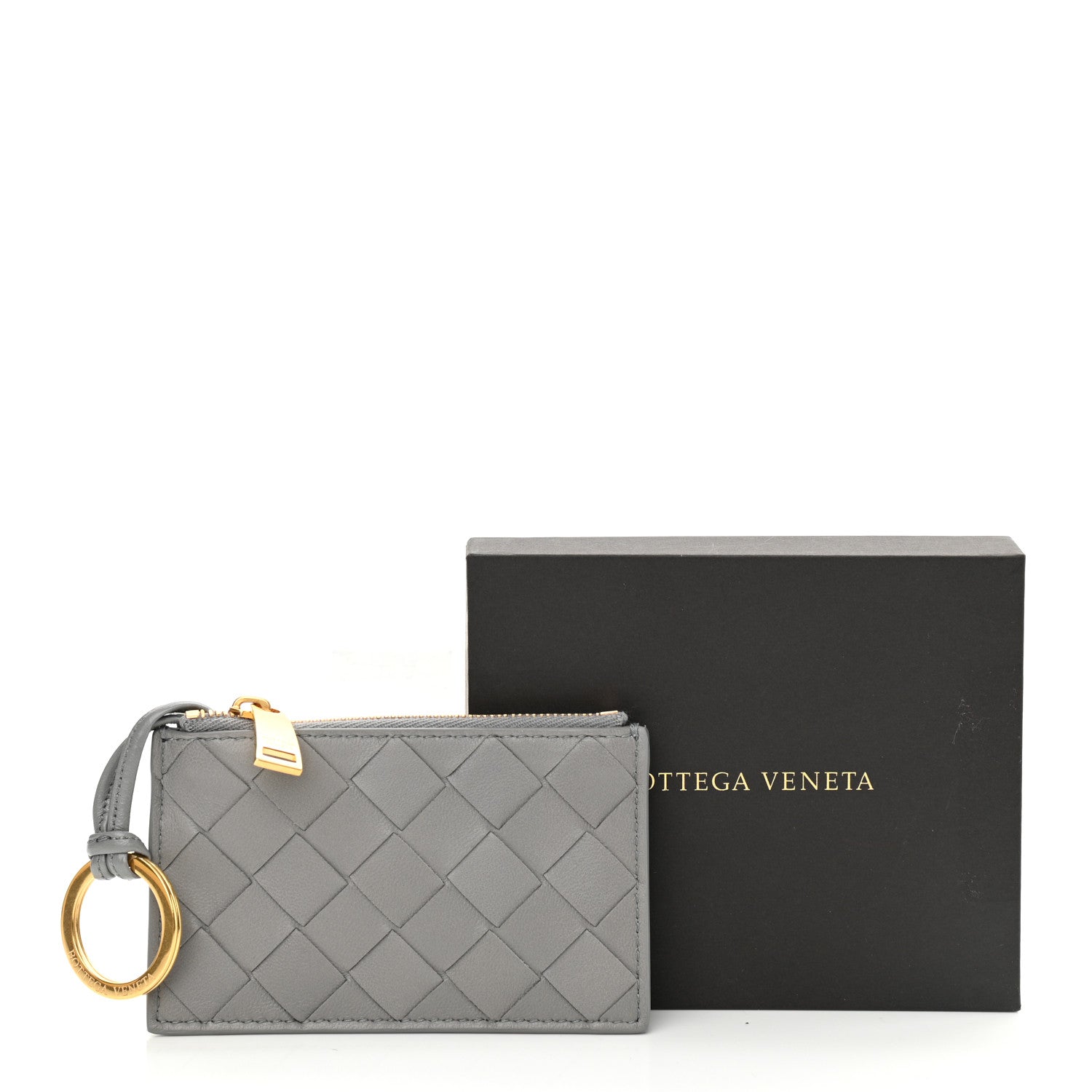 Bottega Veneta Nappa Intrecciato Key Holder Thunder 7 of 7