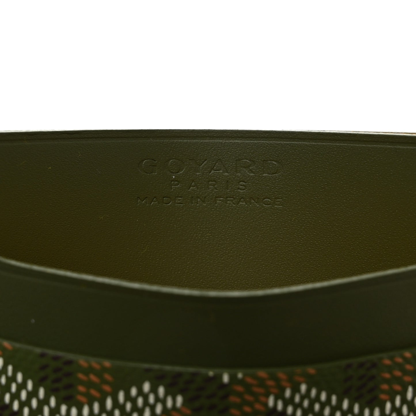 Goyardine Saint Sulpice Card Holder Khaki
