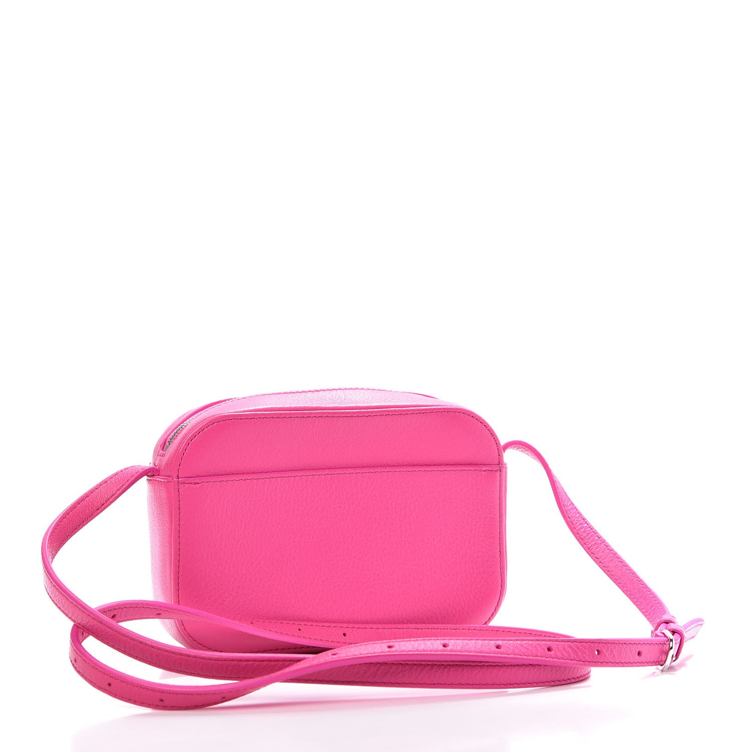 Balenciaga Calfskin Logo XS Everyday Camera Bag Acid Fuchsia Black 3 of 10